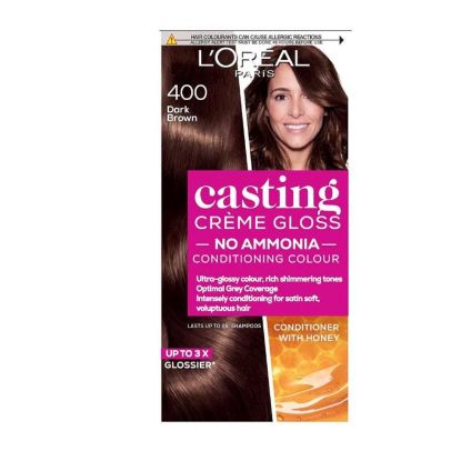 Picture of LOREAL PARIS CASTING CRÈME GLOSS NO. 400 DARK BROWN HAIR COLOUR DYE 242g  