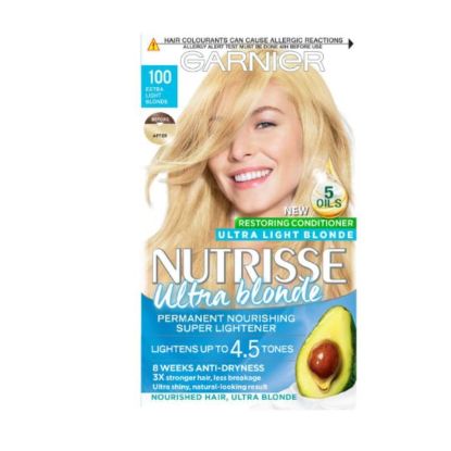 Picture of GARNIER NUTRISSE CREME NO. 100 EXTRA LIGHT BLONDE DEEP NOURISHING PERMANENT HAIR COLOUR 172g 