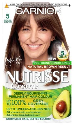 Picture of GARNIER NUTRISSE CREME NO. 5 MOCHA BROWN DEEP NOURISHING PERMANENT HAIR COLOUR 172g 