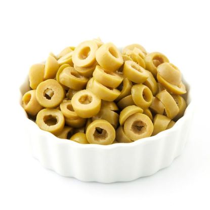 Picture of MEDITERRANEAN DELICACIES GREEN SLICED OLIVES 3kg