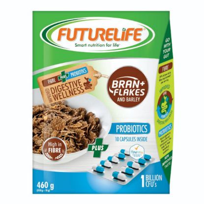 Picture of FUTURELIFE BRAN FLAKES & BARLEY WITH PROBIOTIC CAPSULES 460g  