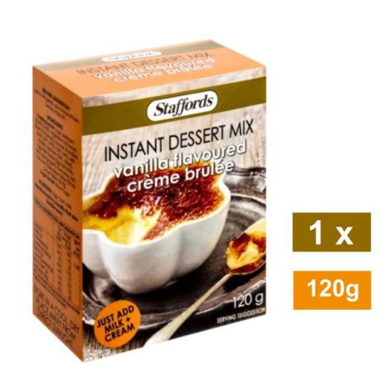 Picture of STAFFORDS INSTANT DESSERT MIX VANILLA  FLAVOURED CRÈME BRULEE 120g