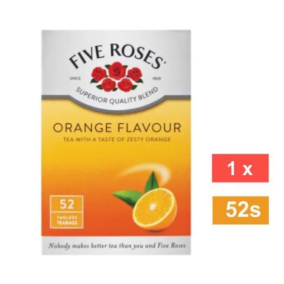 Picture of FIVE ROSES ORANGE FLAVOURED TEABAGS 52's 