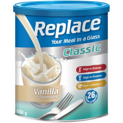 Picture of REPLACE  CLASSIC DIABETIC MEAL REPLACEMENT - VANILLA 850g
