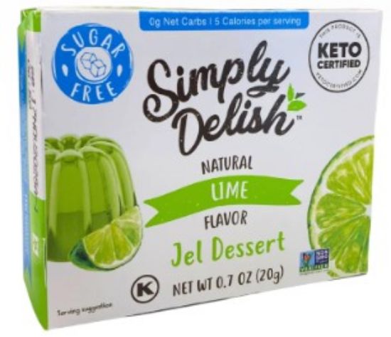 Picture of SIMPLY DELISH SUGAR FREE LIME JEL DESSERT 20g 