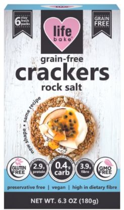 Picture of LIFE BAKE ROCK SALT GLUTEN FREE CRACKERS 180g