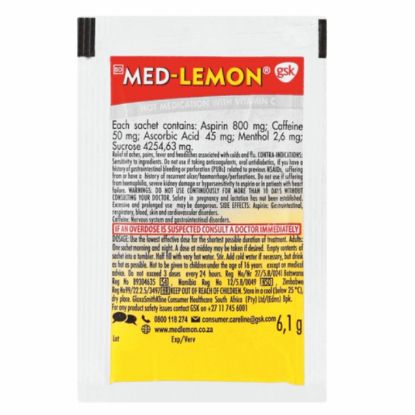 Picture of MED LEMON FLU REMEDY SACHET 72x6.1g