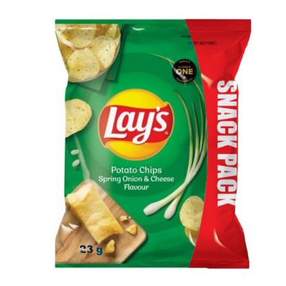 Picture of LAY'S SPRING ONION & CHEESE FLAVOURED POTATO CHIPS 23g  