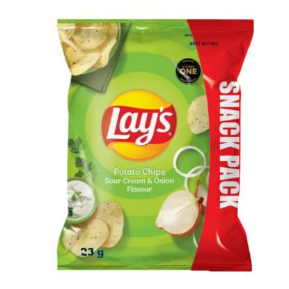 Picture of LAY'S SOUR CREAM & ONION FLAVOURED POTATO CHIPS 23g