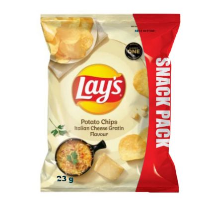 Picture of LAY'S ITALIAN CHEESE GRATIN FLAVOURED POTATO CHIPS 23g