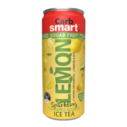 Picture of CARB SMART SUGAR FREE LEMON SPARKLING FLAVOURED ROOIBOS ICE TEA 300ml