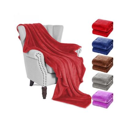Picture of FLEECE THROW BLANKET ASSORTED COLOURS 1.5x1.8m