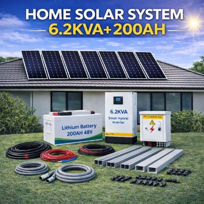 Picture of HOME SOLAR SYSTEM 6.2KVA+ 200AH