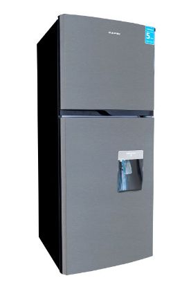 Picture of CAPRI TOP FREEZER / BOTTOM FRIDGE WITH WATER DISPENSER METALLIC 290L