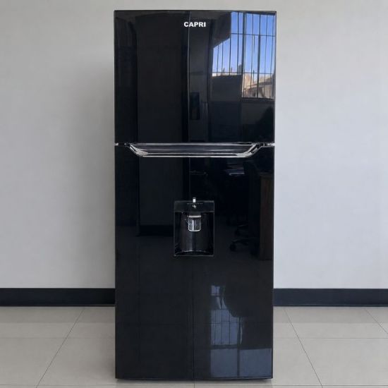 Picture of 390L TOP FREEZER/BOTTOM FRIDGE - WATER DISPENSER - GLASS DOOR MIRROR