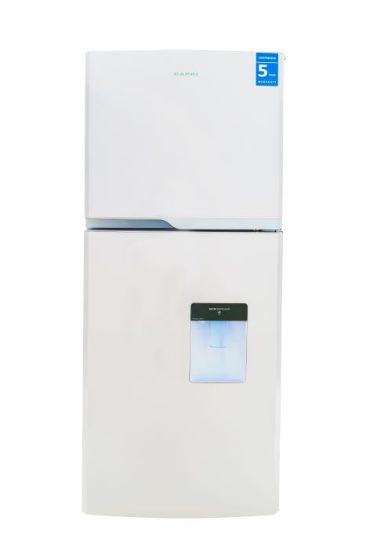 Picture of CAPRI TOP FREEZER / BOTTOM FRIDGE WITH WATER DISPENSER WHITE 340L