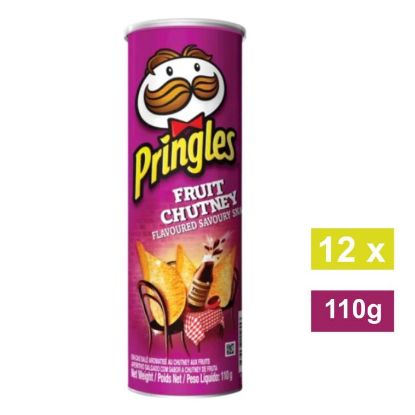 Picture of PRINGLES FRUIT CHUTNEY POTATO CRISPS 12x110g