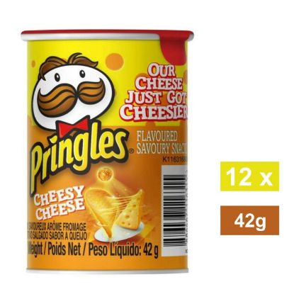 Picture of PRINGLES CHEESEY CHEESE POTATO CRISPS 12x42g