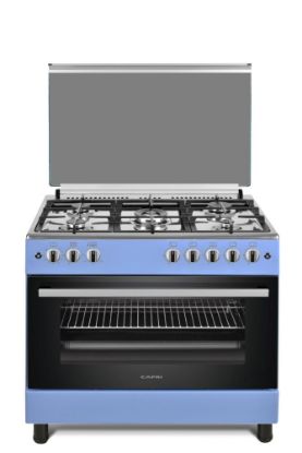 Picture of CAPRI GAS COOKER 5 PLATES BLUE 90cmx60cm