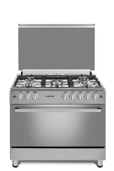 Picture of CAPRI GAS COOKER 5 PLATES INOX 90cmx60cm