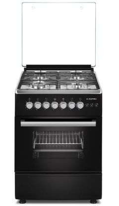 Picture of CAPRI GAS COOKER 4 PLATES BLACK 50cmx50cm 
