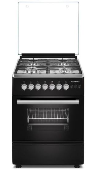 Picture of CAPRI GAS COOKER 4 PLATES BLACK 50cmx50cm 